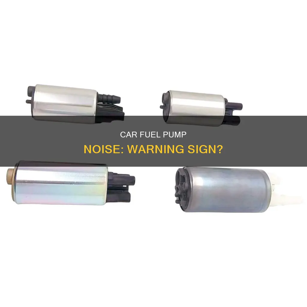 does car fuel pump make noise before it goes out