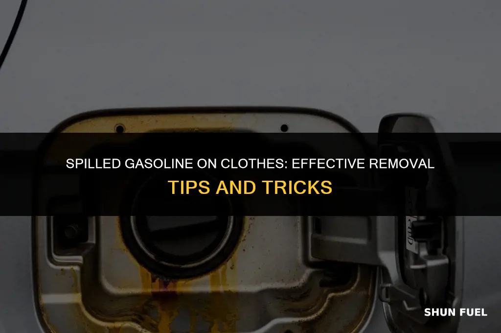 does car gasoline stain clothes