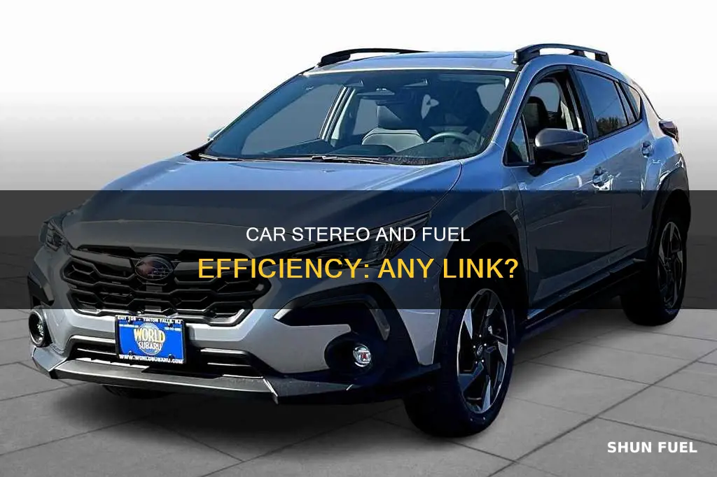 does car stereo use fuel