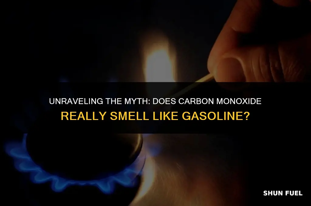 does carbon monoxide smell like gasoline