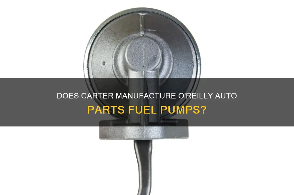 does carter make oreilly fuel pump