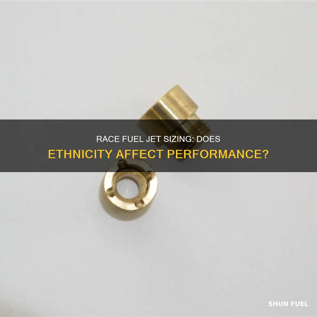 does changing race fuel effect jet size