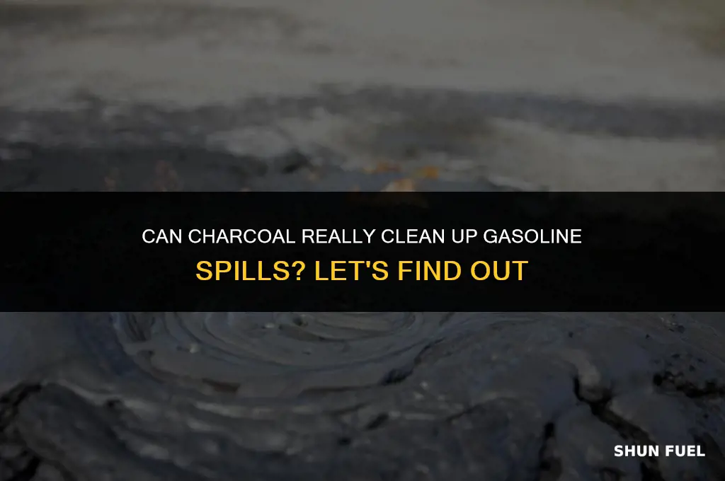 does charcoal clean up gasoline