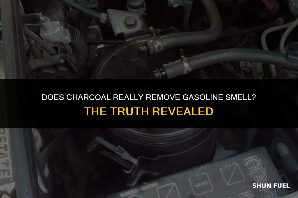 does charcoal remove gasoline smell