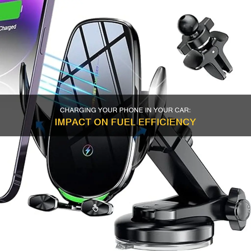 does charging your phone use fuel in your car
