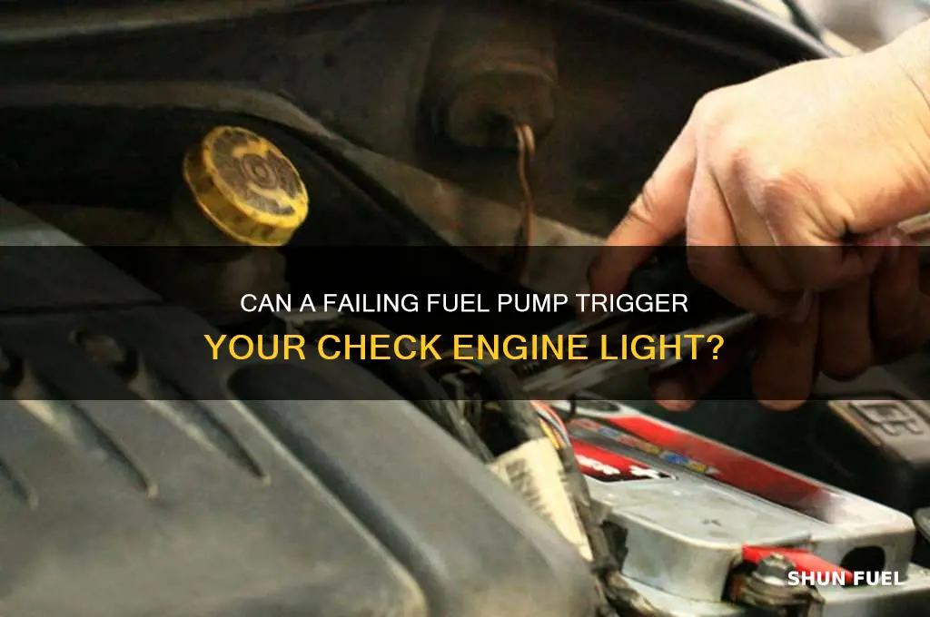 does check engine light come on for fuel pump