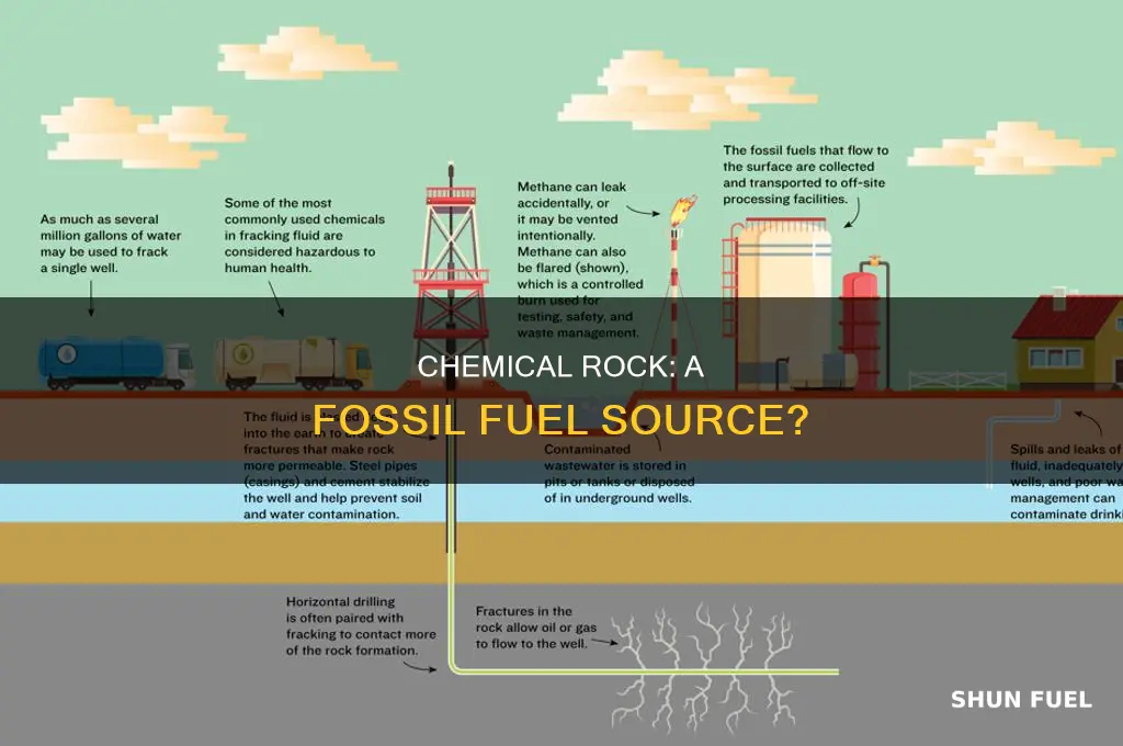 does chemical rock contain fossil fuels