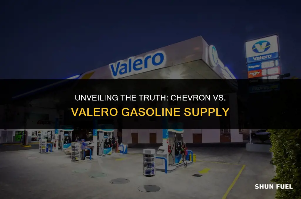 does chevron and valero supply the same gasoline to consumers