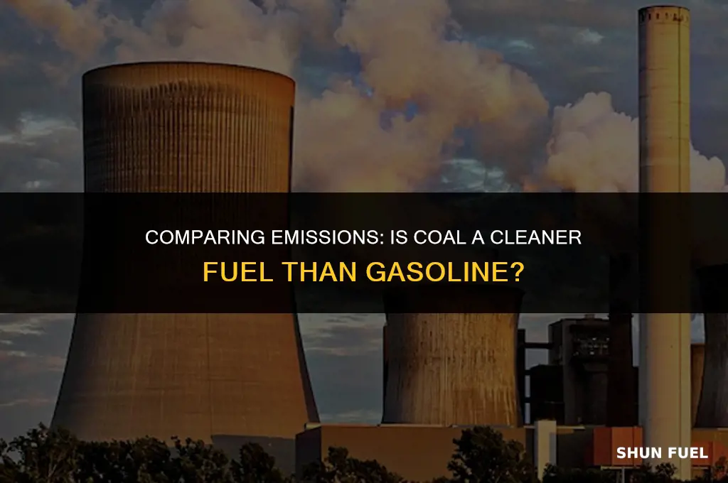 does coal burn cleaner than gasoline