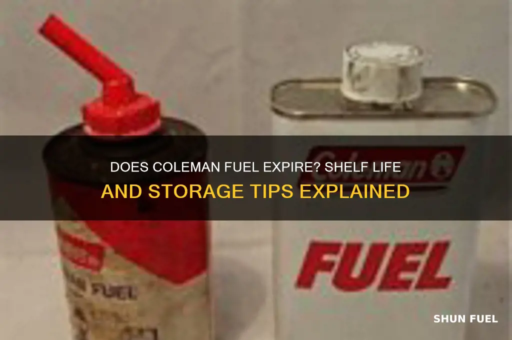 does coleman fuel go bad