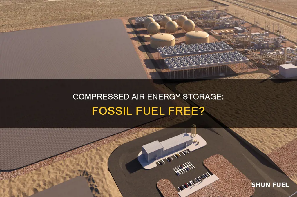 does compressed air energy storage use fossil fuels