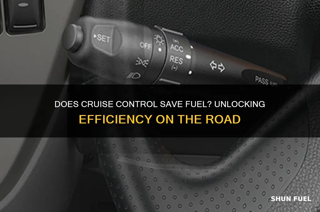 does cruise control save fuel