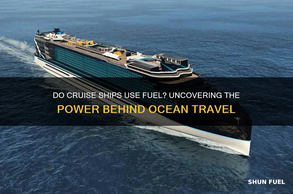 does cruise ship use fuel