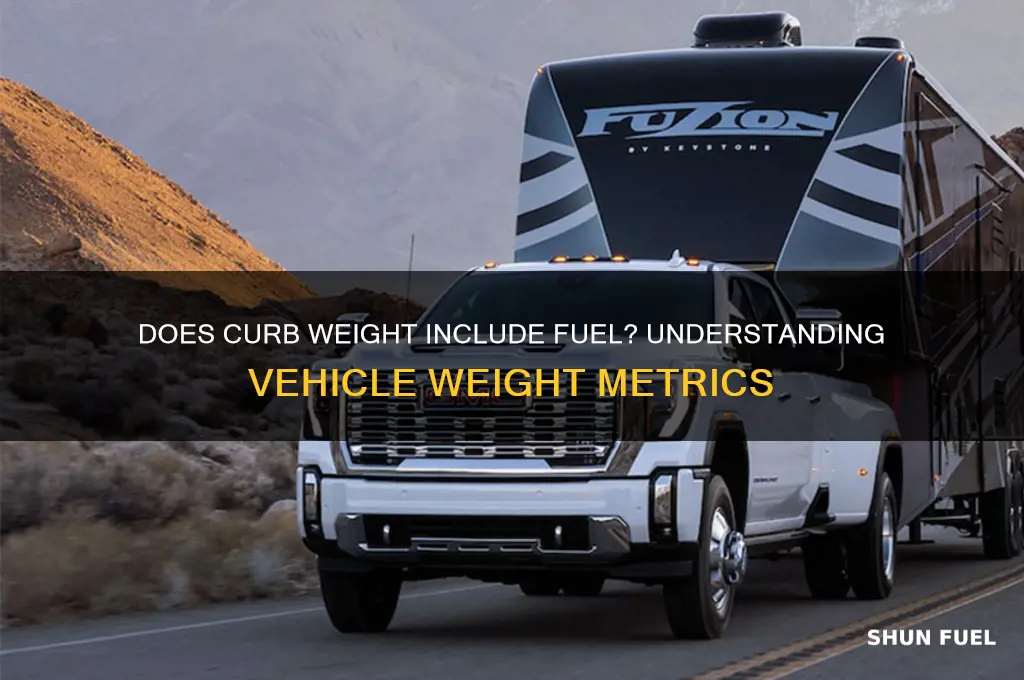 does curb weight include fuel