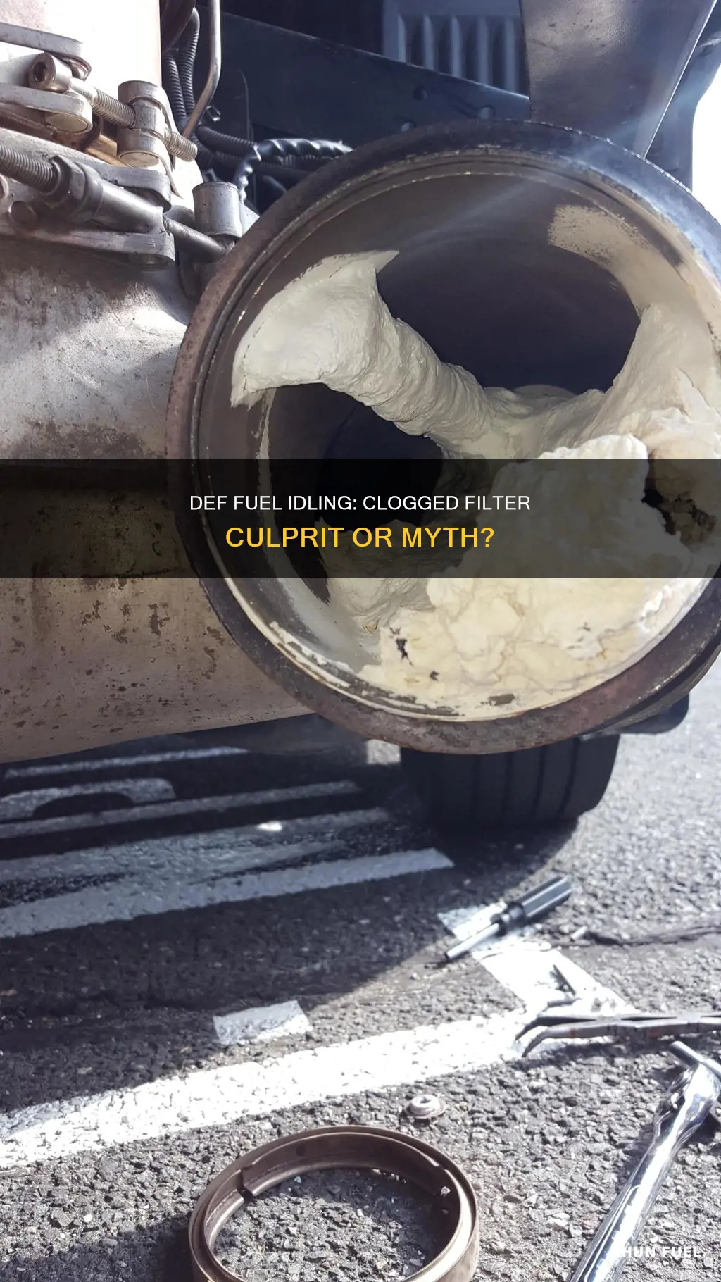 does def fuel clogg up the filter while idling