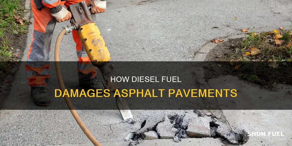 does diesel fuel eat asphalt