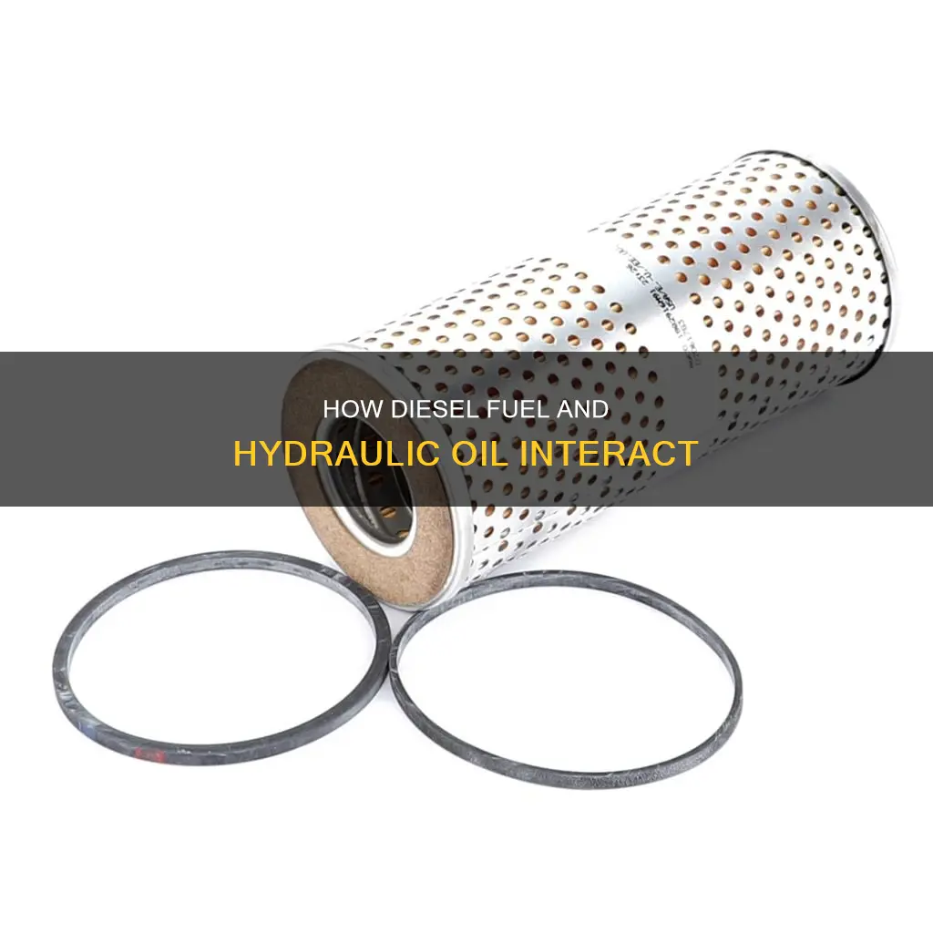 does diesel fuel flot on hydraulic oil