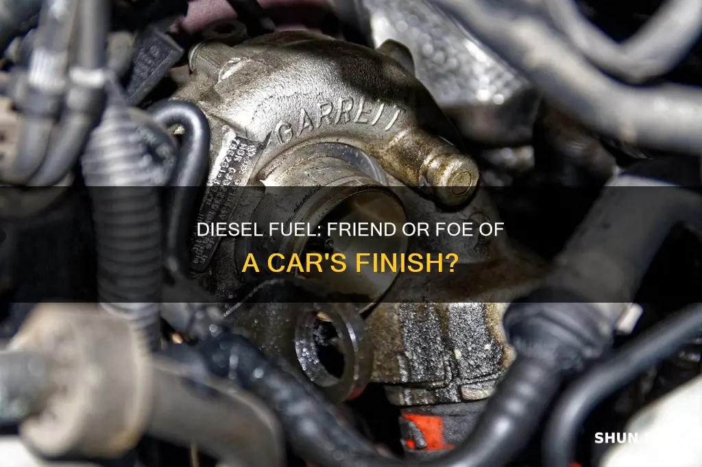 does diesel fuel hurt a cars finish