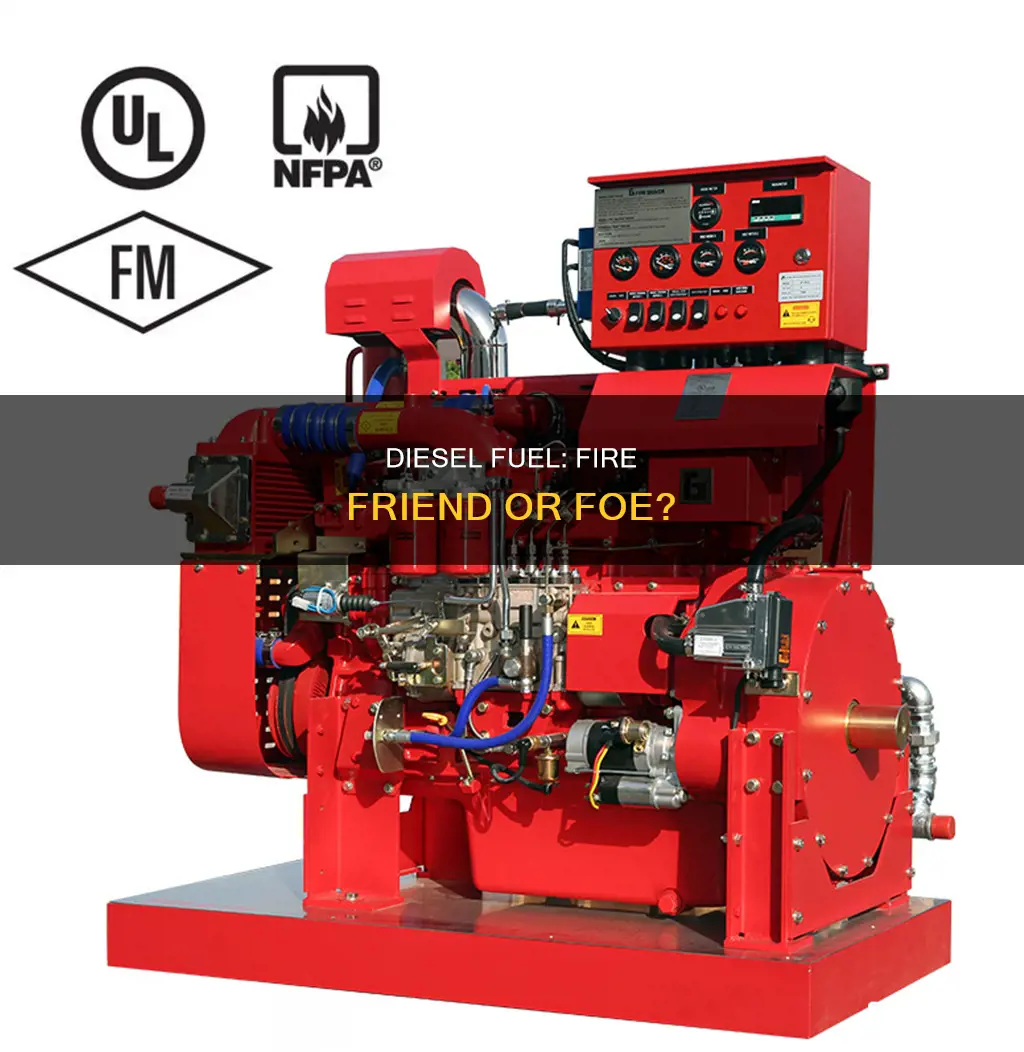does diesel fuel kill fire