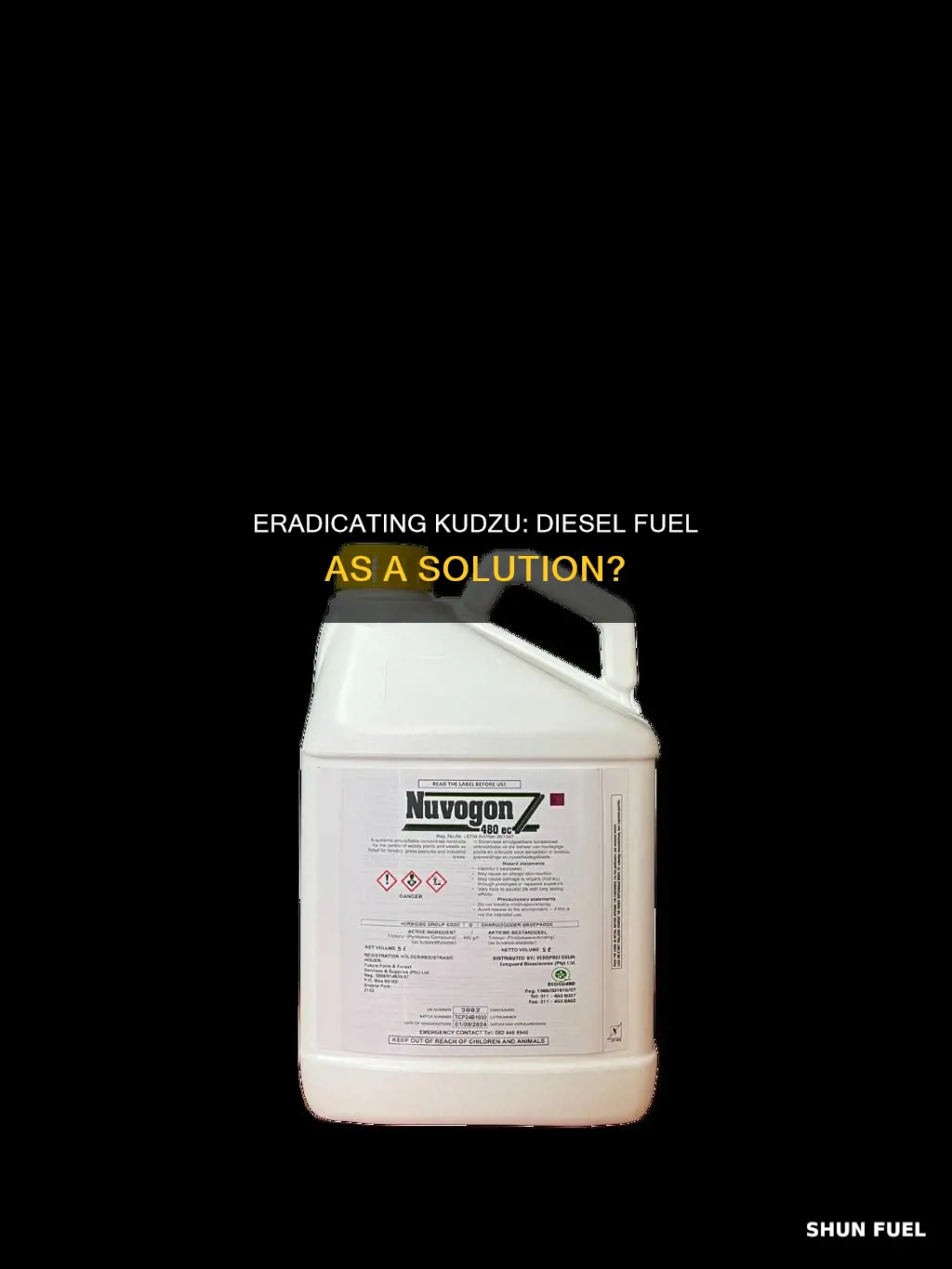 does diesel fuel kill kudzu