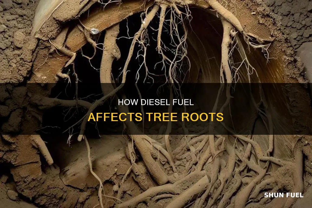 does diesel fuel kill tree roots