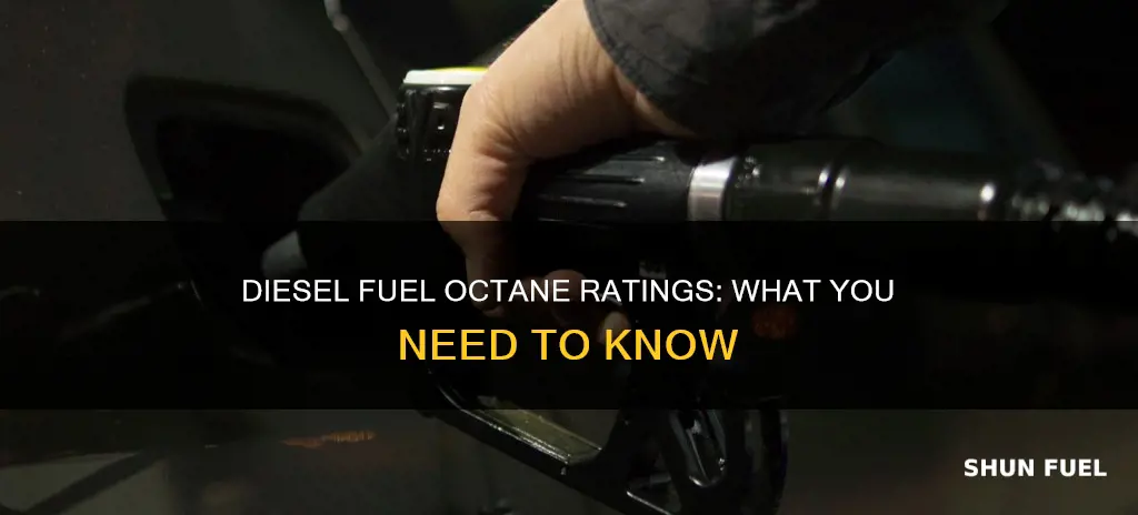 does diesel fuel octane rating