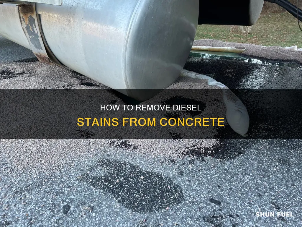 does diesel fuel stain concrete
