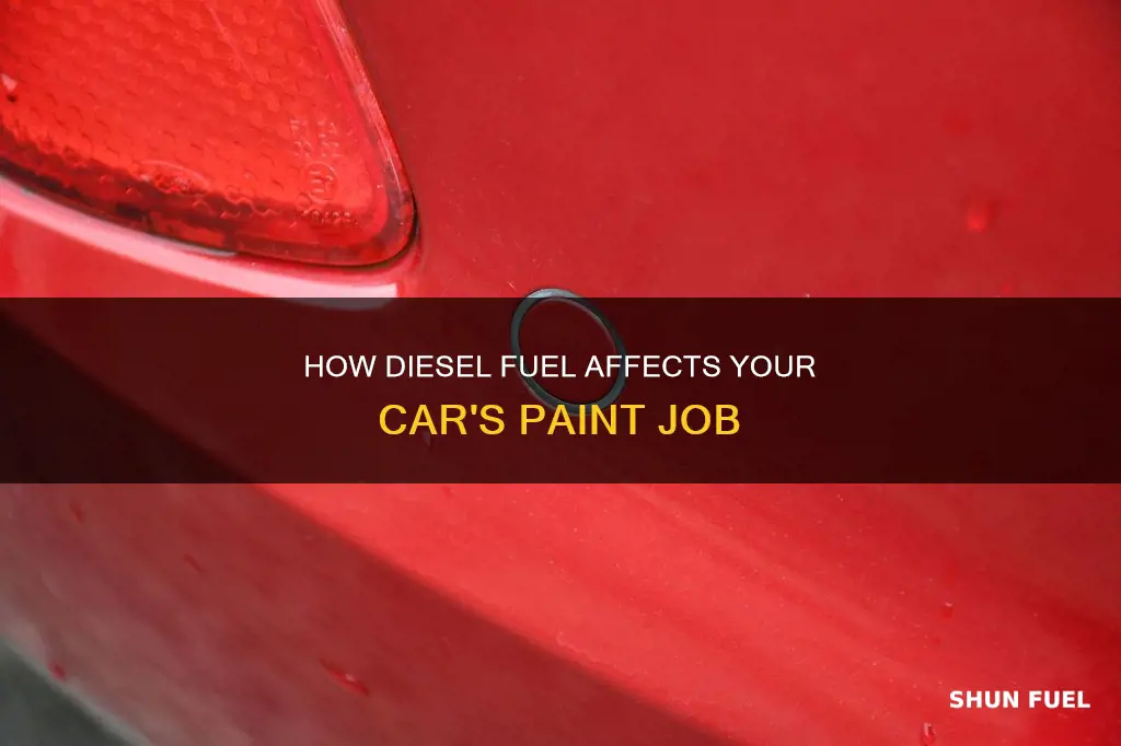 does diesel fuel strip car paint