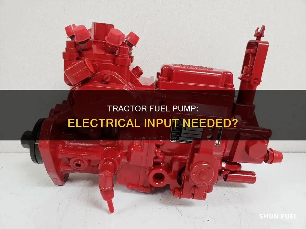 does diesel tractor fuel pump require electrical input