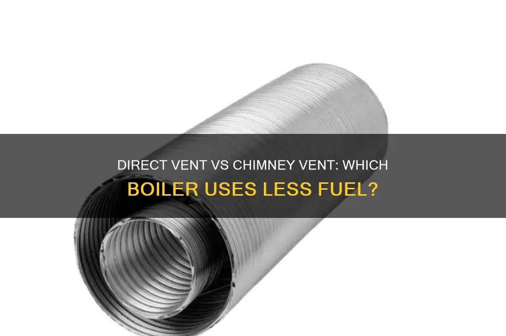 does direct vent boiler use less fuel than chiminey vent