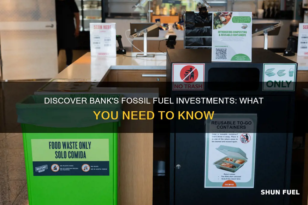 does discover bank invest in fossil fuels