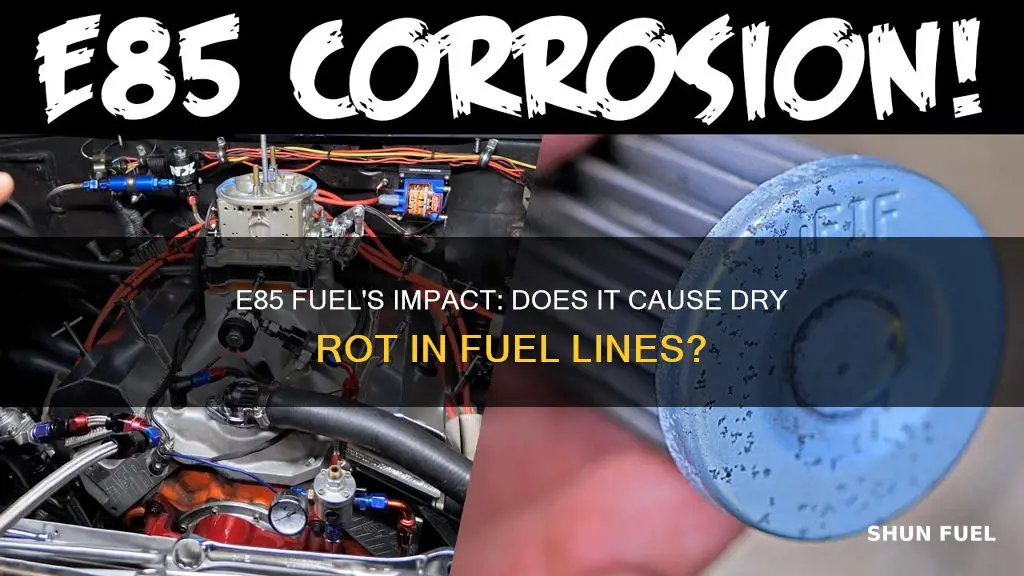 does e85 dry rot fuel lines