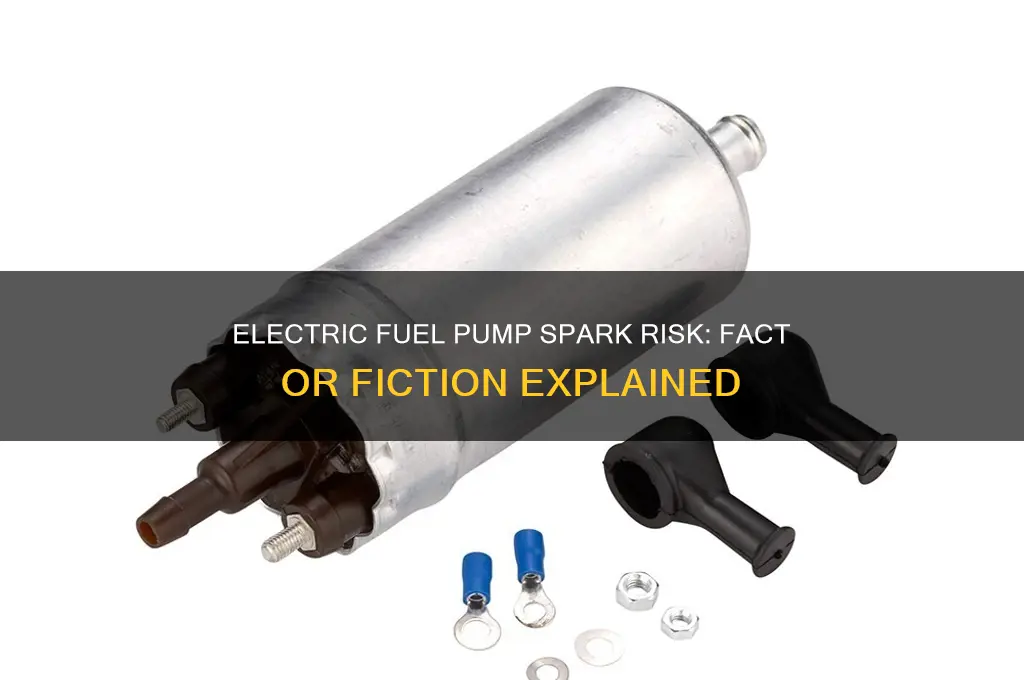 does electric fuel pump give off spark