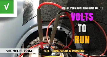 Electric Fuel Pump Voltage Requirements: Does It Need Full 12 Volts?