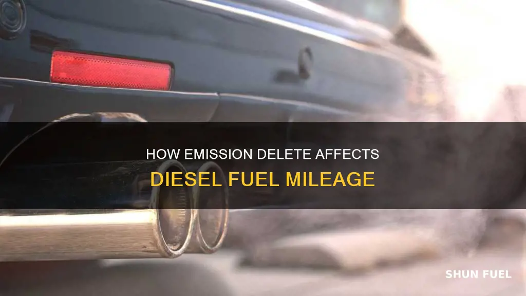 does emisdion delete improve fuel mileage diesel