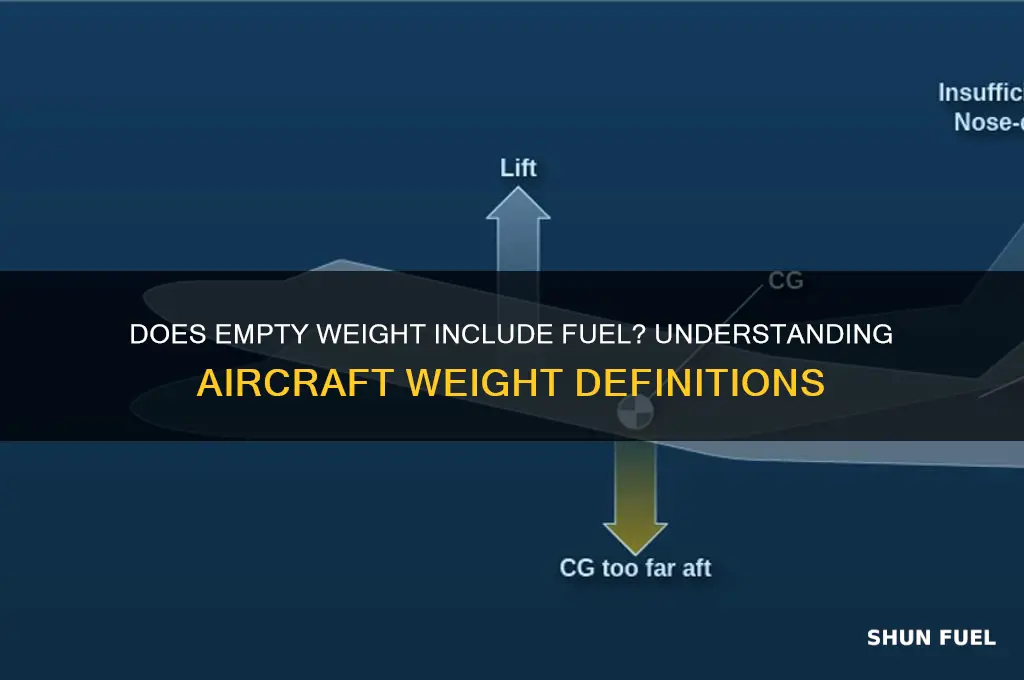 does empty weight include fuel