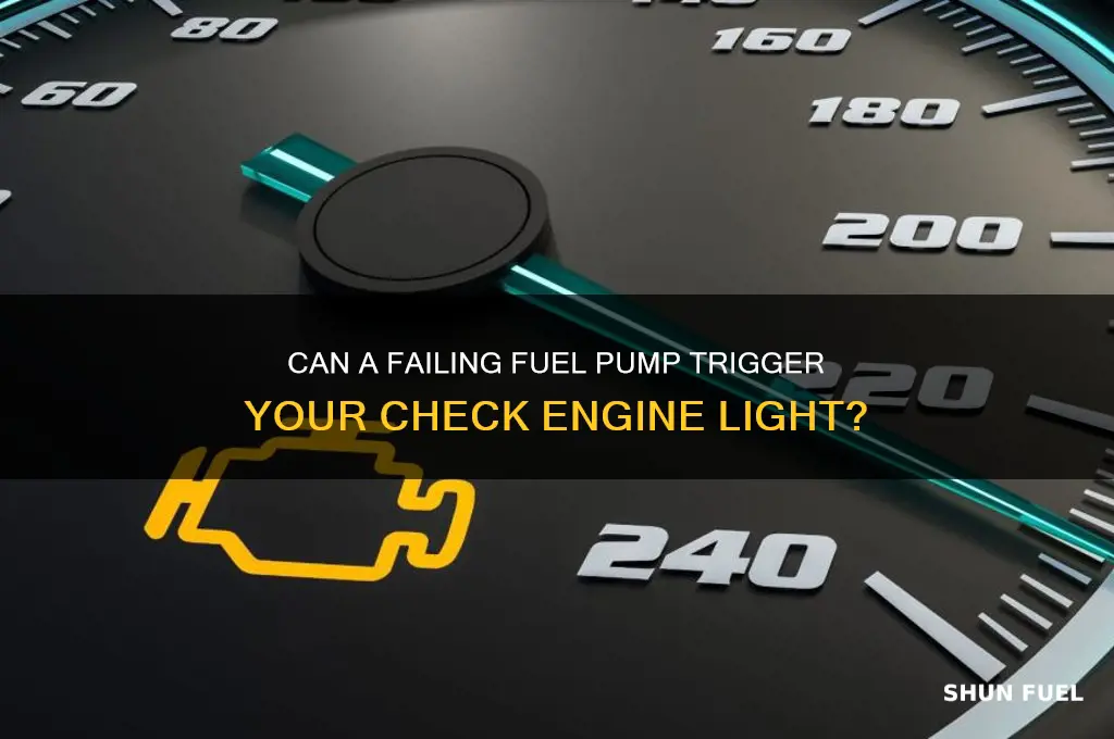 does engine light come on bad fuel pump