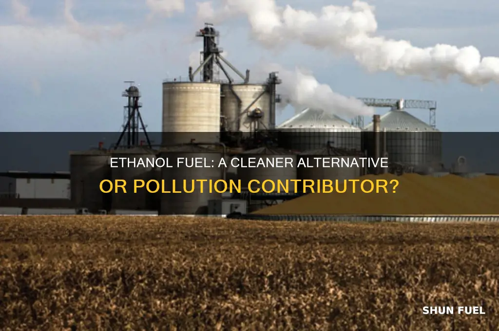 does ethanol fuel cause pollution