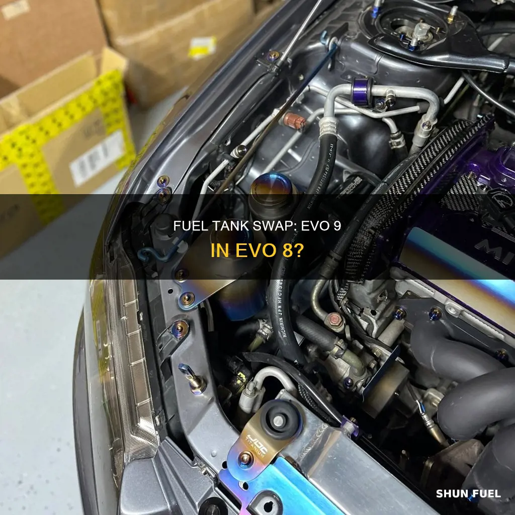does evo 9 fuel tank fit in evo 8