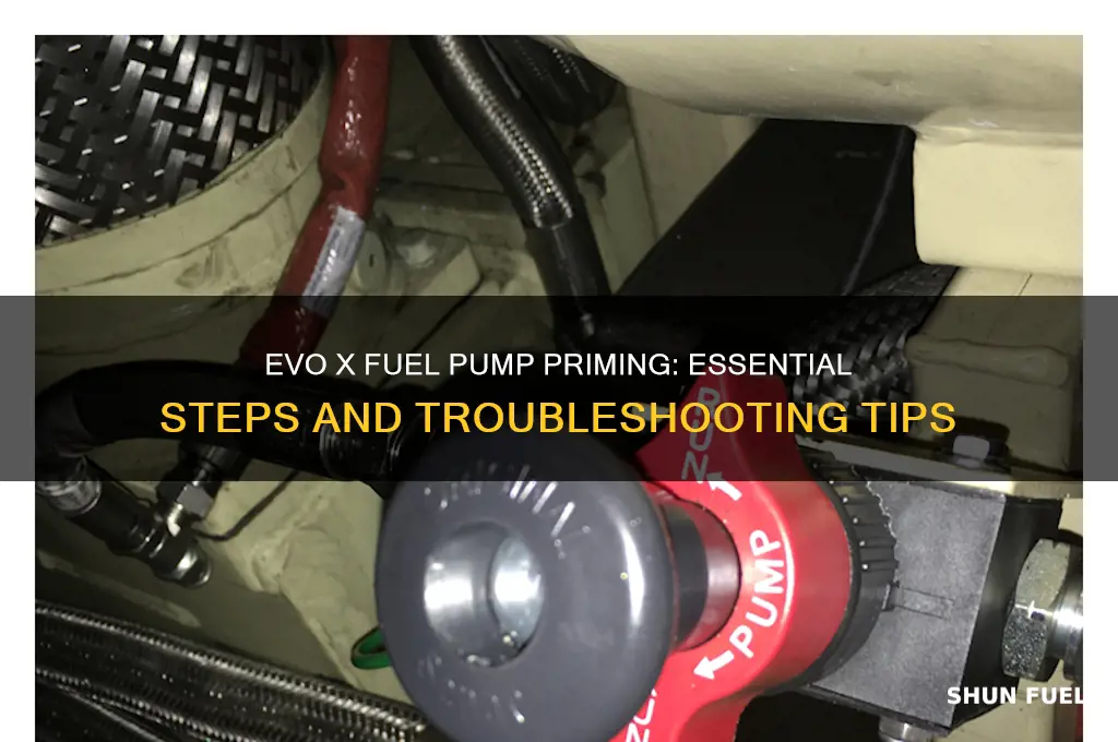 does evo x fuel pump prime