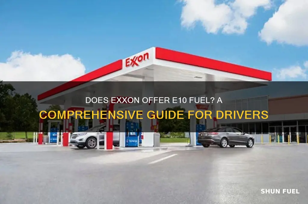 does exonn have e10 fuel