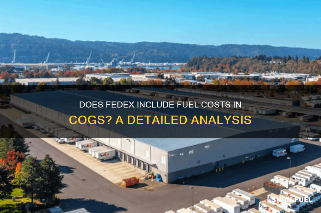 does fedex use fuel as cogs
