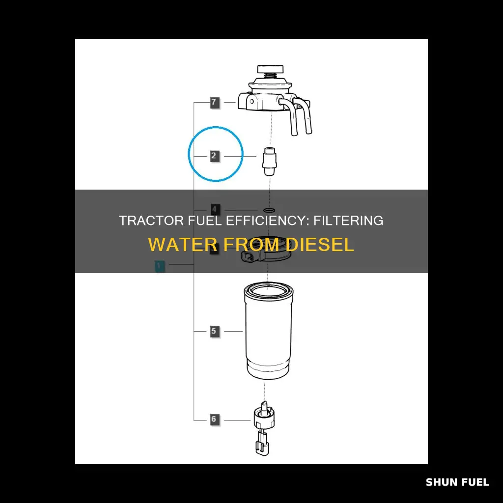 does ford tractors filter water out of diesel fuel