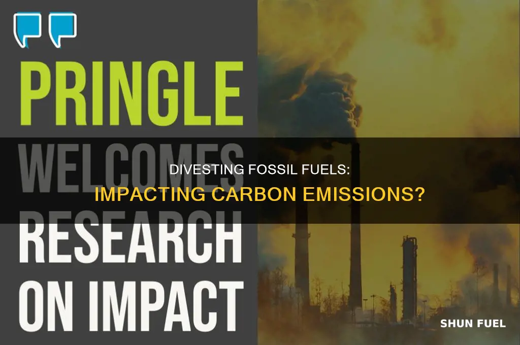 does fossil fuel divestment decrease carbon emissions