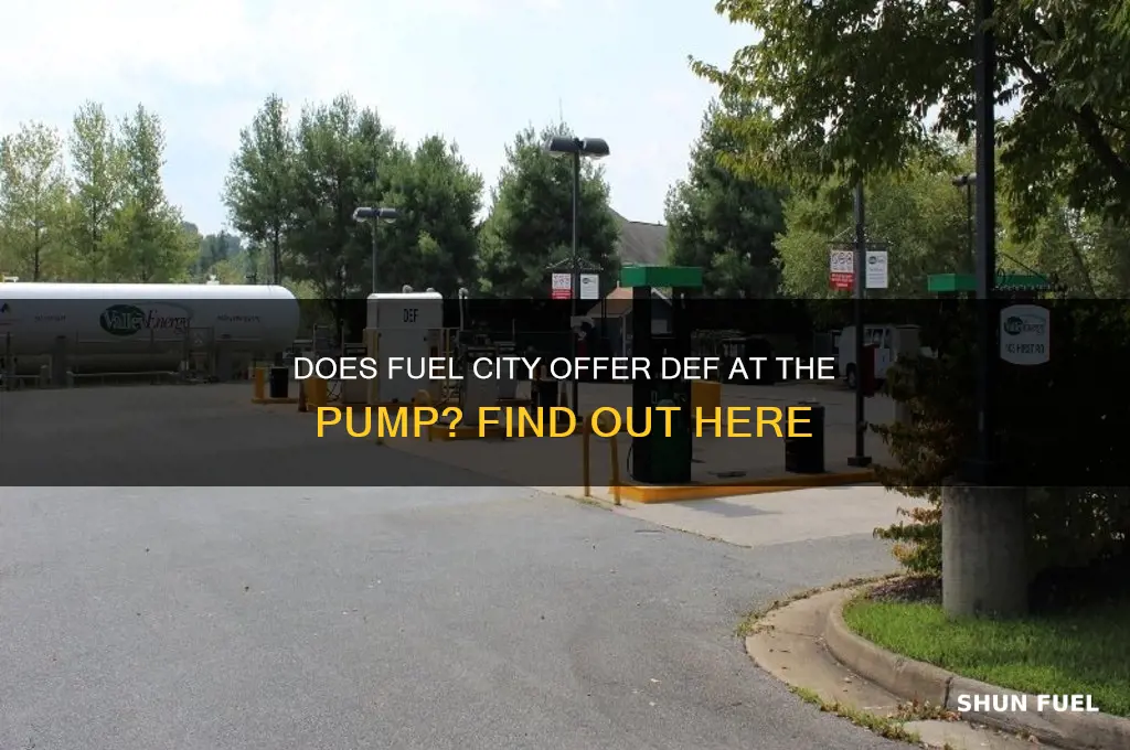 does fuel city carry def at the pump
