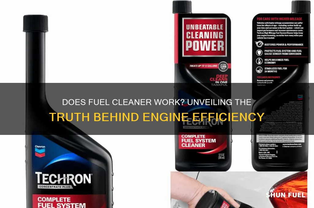 does fuel cleaner work