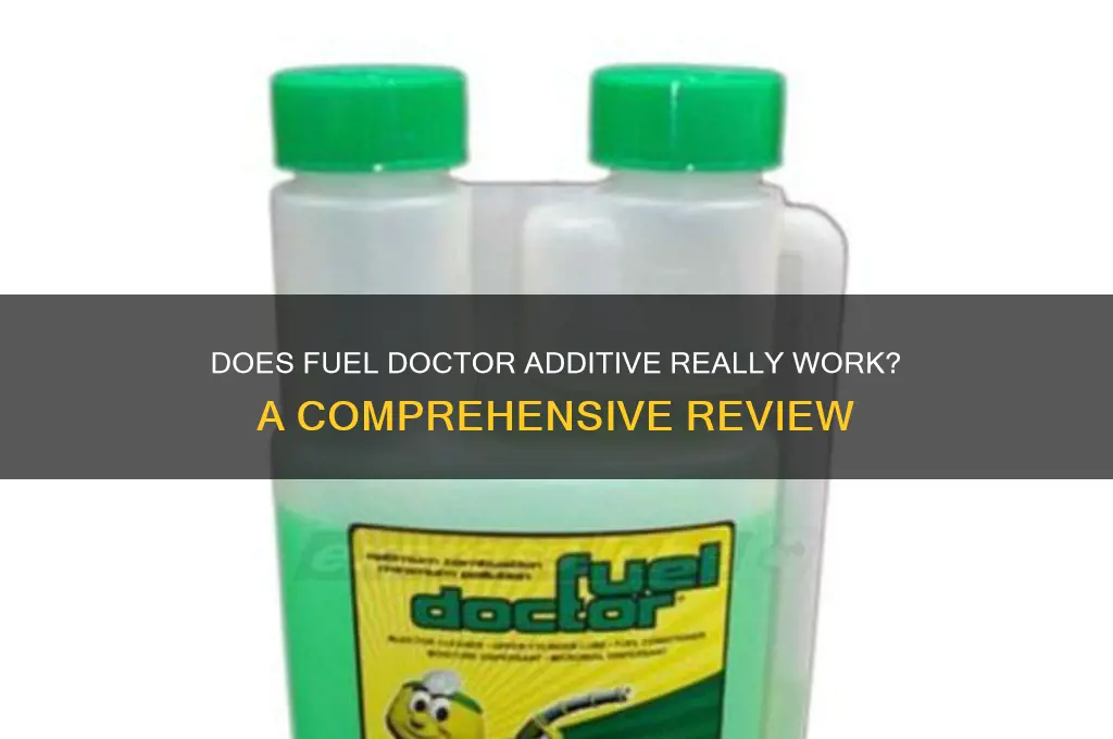 does fuel doctor additive work