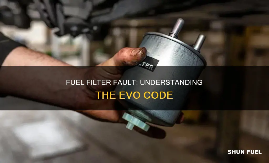 does fuel filter cause evo code