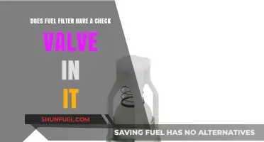 Fuel Filter Check Valves: What You Need to Know