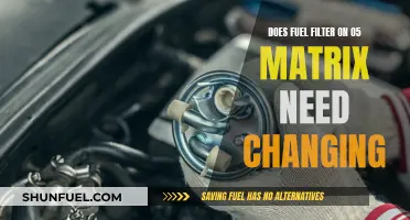 Fuel Filter Change for '05 Matrix: When and Why?